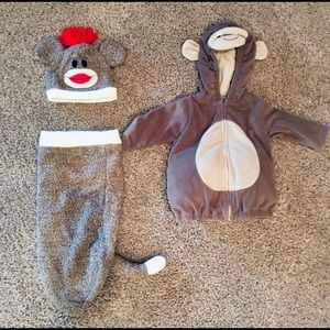 Sock monkey Halloween outfit and monkey outfit